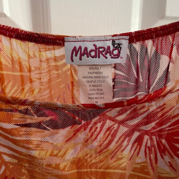 Plus Size Summer Vacation Floral Swim Dress Cover Up - Picture 2 of 3